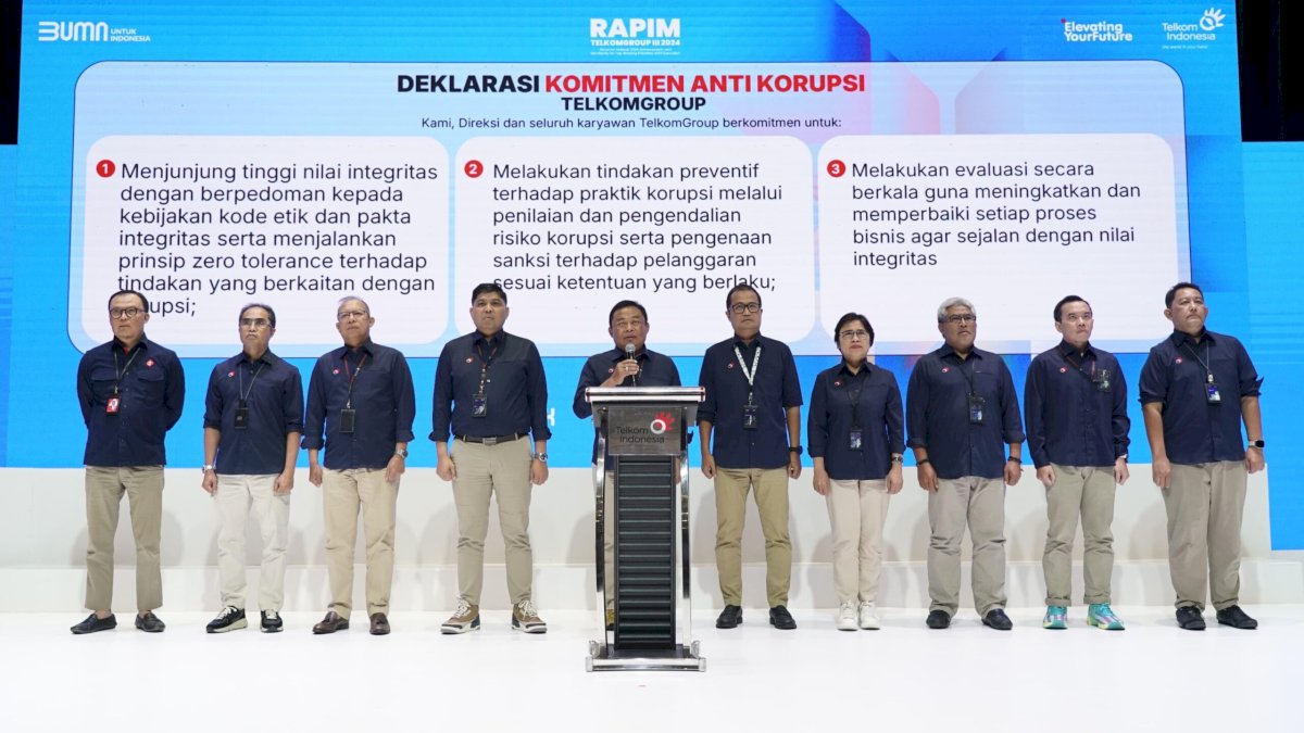 Jelang Peringatan Hakordia 2024, TelkomGroup Deklarasikan Komitmen Anti Korupsi