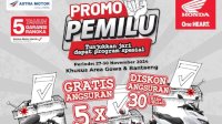 Promo Pemilu Honda, Gratis Angsuran 5 Kali dan Potongan Setiap Bulan
