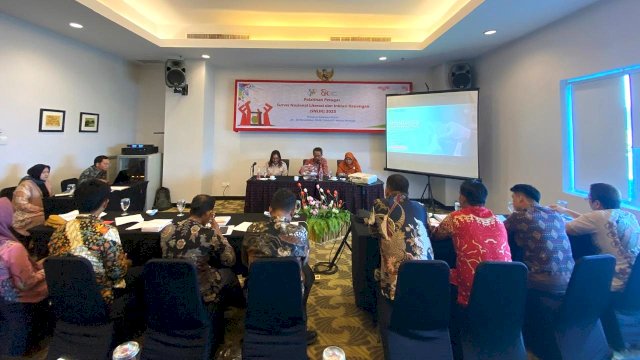 OJK Sulselbar menggelar Pelatihan Petugas Survei Nasional Literasi dan Inklusi Keuangan (SNLIK) 2025 BPS Sulsel dan BPS Sulbar. Foto: Istimewa. 