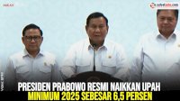 VIDEO: Presiden Prabowo Resmi Naikkan Upah Minimum 2025 Sebesar 6,5 Persen