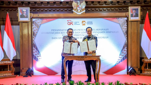 LPS dan OJK Perbaharui Juklak Pertukaran Data dan Informasi. Foto: Istimewa.