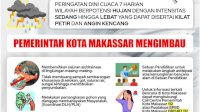 Waspada Cuaca Ekstrem di Makassar Tujuh Hari Kedepan