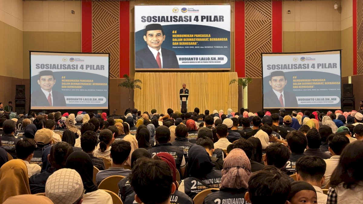 Sosialisasi Empat Pilar Kebangsaan, Anggota MPR RI Rudianto Lallo Ajak Warga Tanamkan Nilai Kebangsaan Pada Anak Sejak Dini