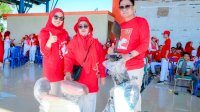 Meriahkan HUT RI, Ribuan Warga Barru Ikuti Senam Massal