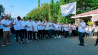 HUT Sulsel 2024, Bupati dan Warga Barru Ikut Jalan Santai