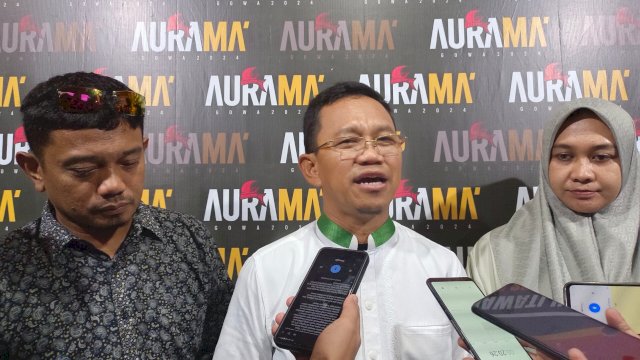 Amir Uskara saat menyampaikan keterangan pers. Foto/SS
