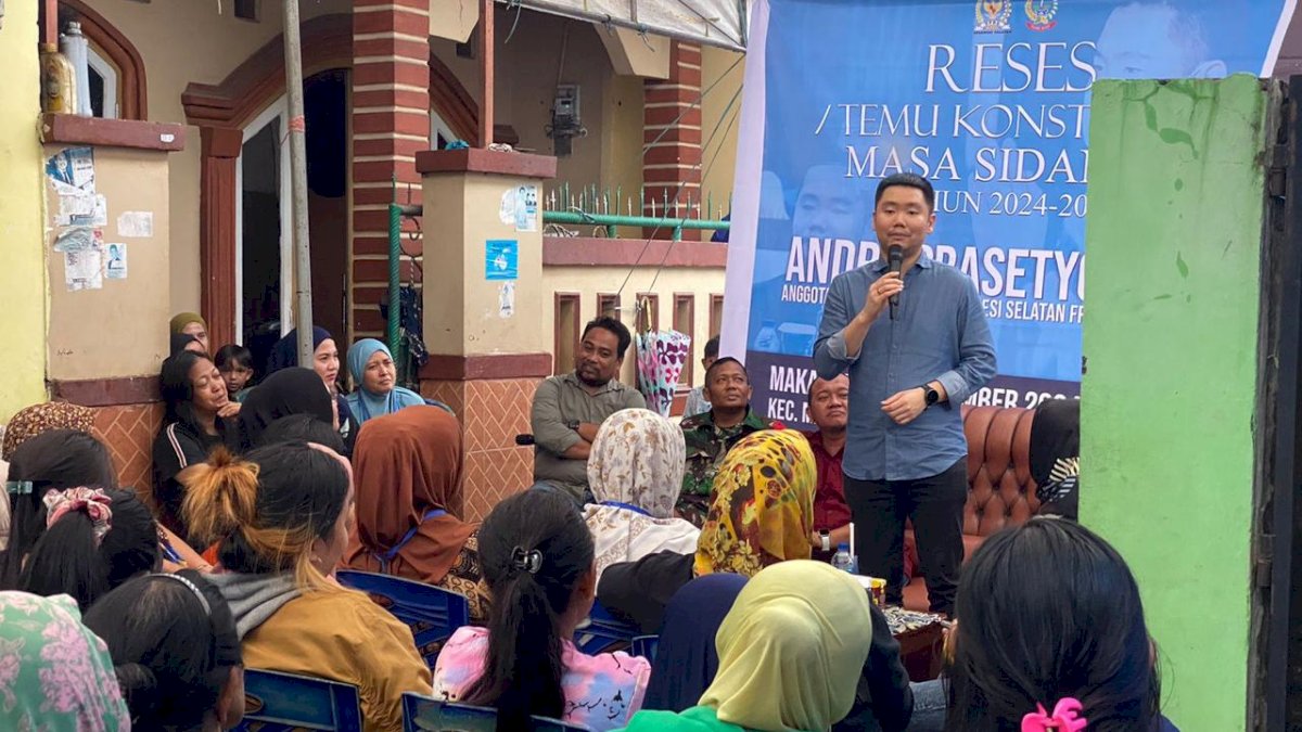 Legislator NasDem Andre Prasetyo Tanta Serap Aspirasi Warga di Maccini Gusung