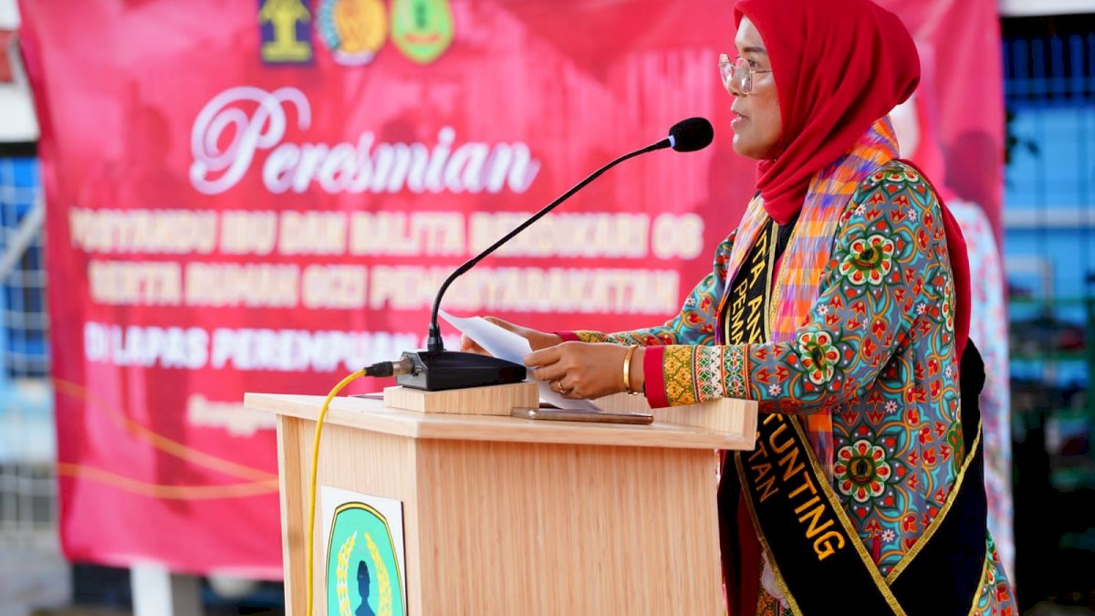 Duta Anti Stunting Resmikan Posyandu Berdikari di Lapas Perempuan Sungguminasa