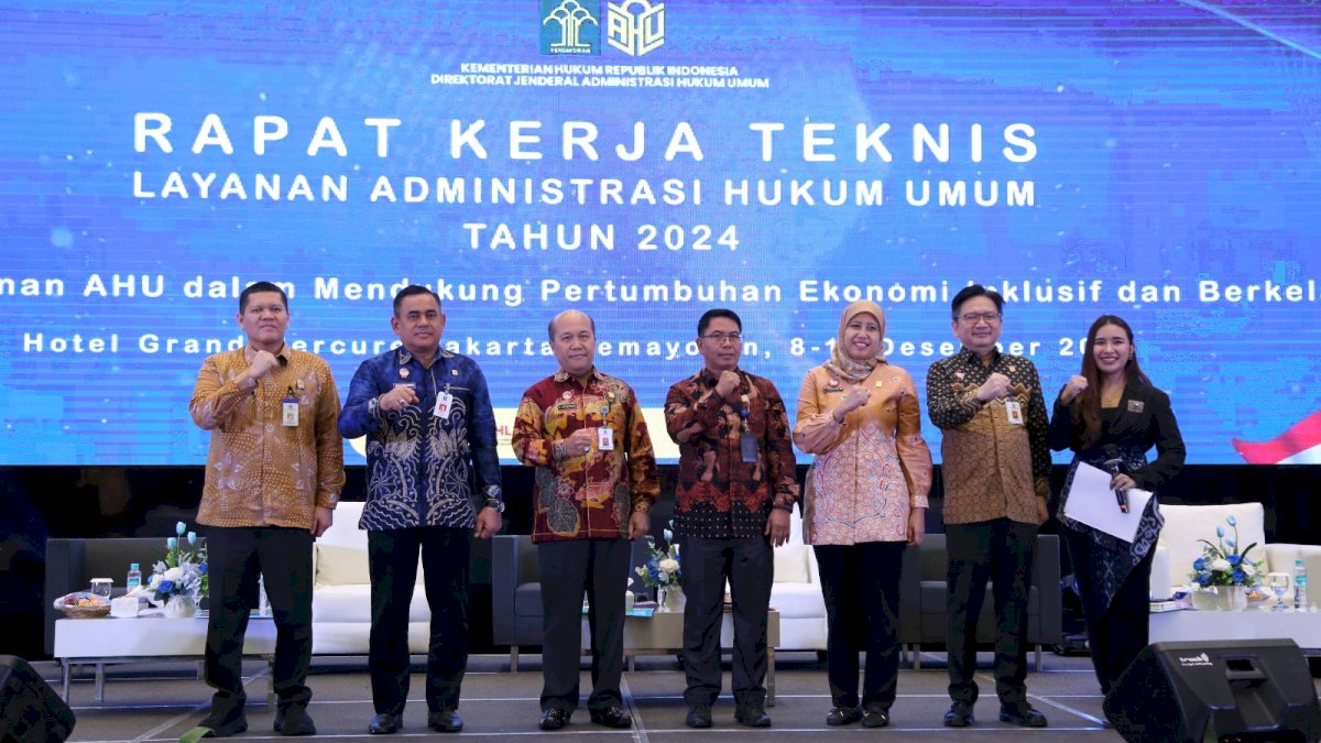 Kemenkumham Sulsel Hadiri Rapat Kerja Teknis Layanan AHU untuk Peningkatan Kualitas Layanan Publik