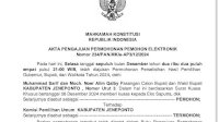 Paslon Sarif – Qalby Resmi Gugat KPU Jeneponto ke MK
