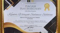 Kanwil Kemenkumham Sulsel Raih Dua Penghargaan Terkait IKPA dan Publikasi Layanan AHU