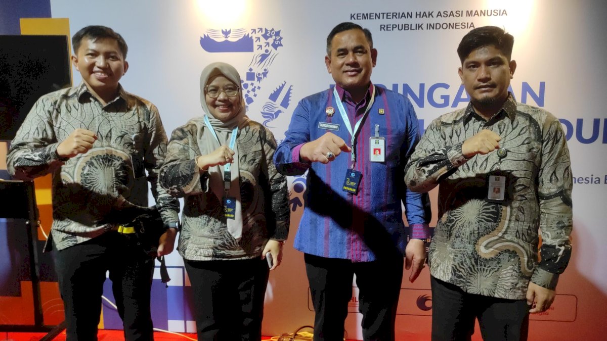Kakanwil Kemenkumham Sulsel Ikuti Malam Puncak Peringatan Hari HAM Sedunia ke-76