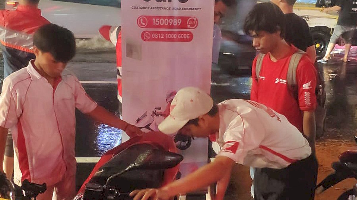 Motor Bermasalah Akibat Banjir, Ada AHASS SigapNa Siap Beri Pertolongan