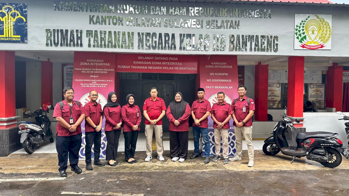 Kanwil Kemenkumham Sulsel Gelar Monev SPBE-Manajemen Pemberitaan di Rutan Bantaeng dan Lapas Bulukumba
