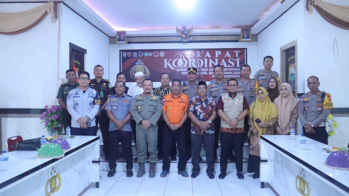 Jelang Natal dan Tahun Baru, Polres Jeneponto Gelar Rakor Persiapan Operasi Lilin 2024