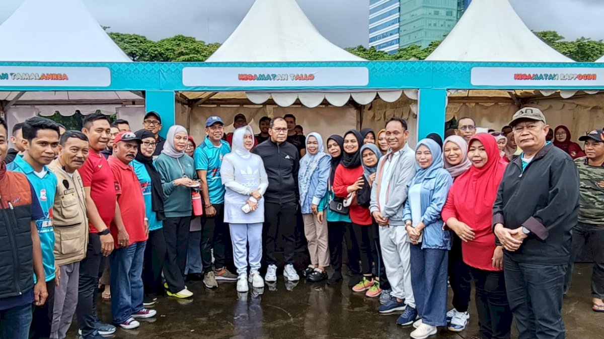 Camat Tallo Ramli Lallo Hadiri Family Gathering Pemkot Makassar, Semangat Kebersamaan Warnai Lapangan Karebosi