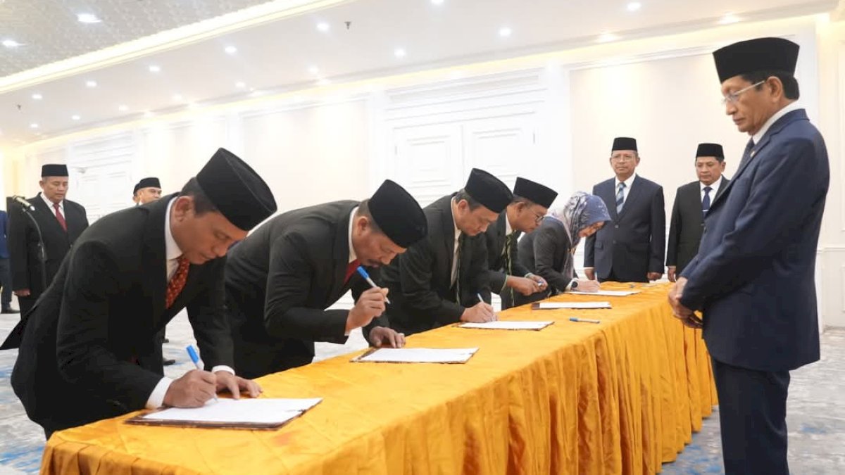 Ali Yafid Resmi Jabat Kakanwil Kemenang Sulsel, Berikut Profilnya