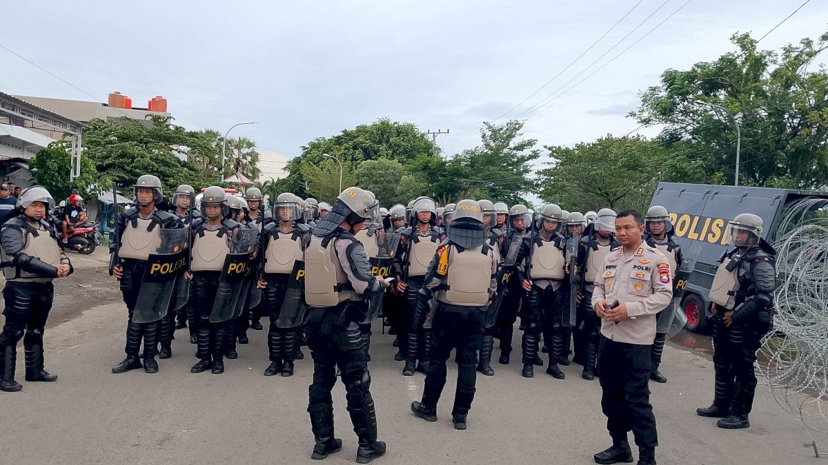 Kapolres Jeneponto Siagakan 1 SSK Brimob Jelang Putusan MK Sengketa Pilkada Jeneponto