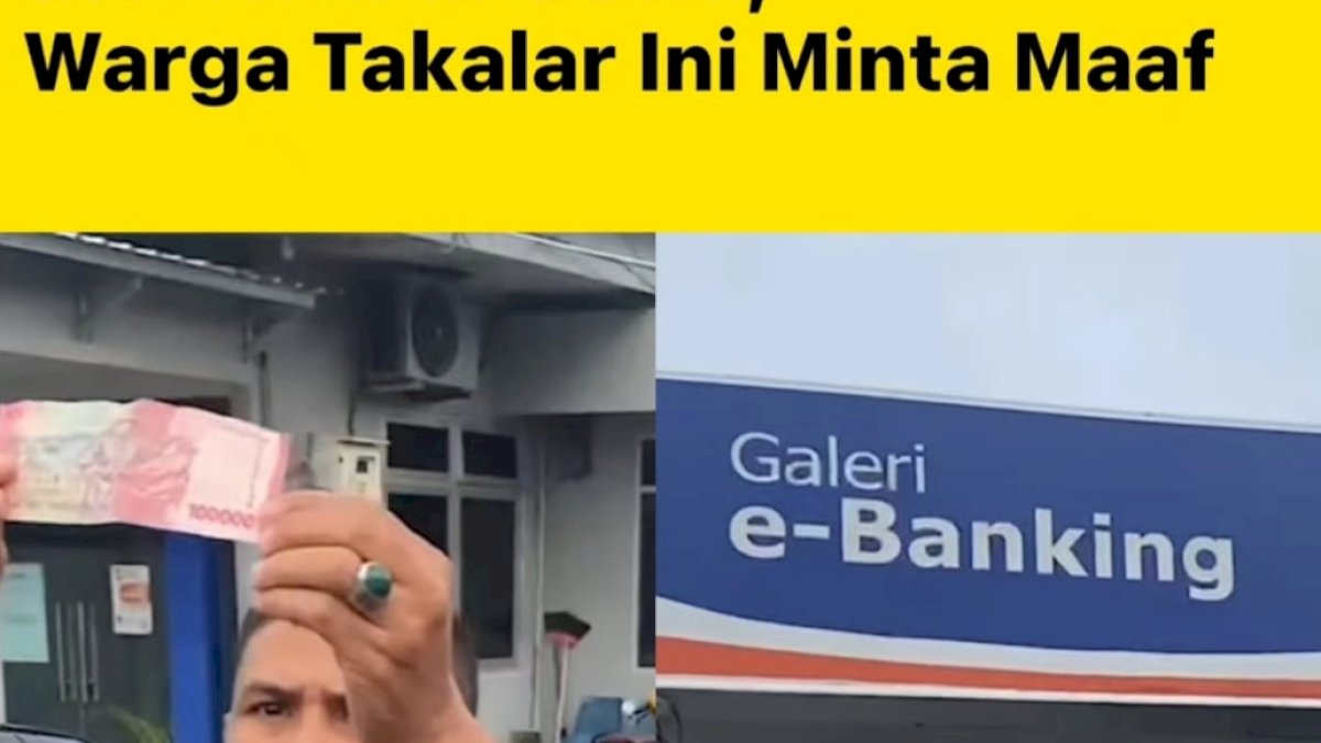 Seorang Pria Klarifikasi Video Viral Uang Palsu di ATM BRI Pallangga Gowa