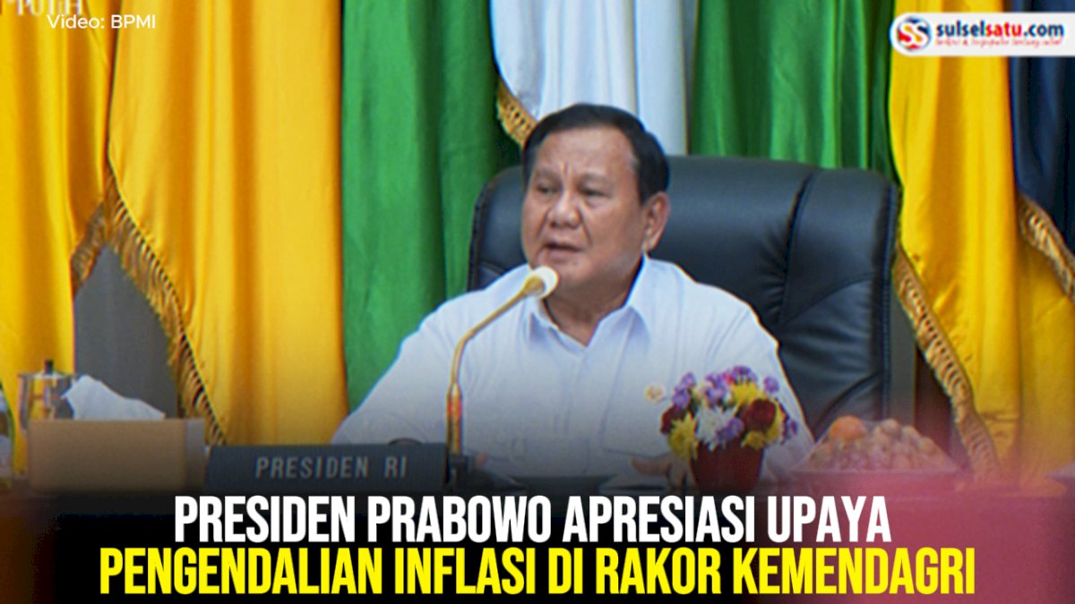 VIDEO: Presiden Prabowo Apresiasi Upaya Pengendalian Inflasi di Rakor Kemendagri