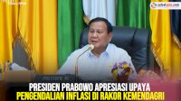 VIDEO: Presiden Prabowo Apresiasi Upaya Pengendalian Inflasi di Rakor Kemendagri