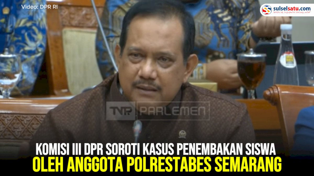 VIDEO: Komisi III DPR Soroti Kasus Penembakan Siswa oleh Anggota Polrestabes Semarang