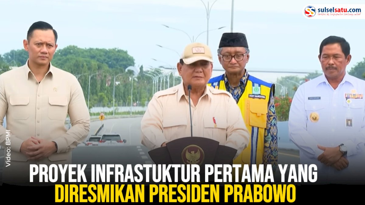 VIDEO: Proyek Infrastuktur Pertama yang Diresmikan Presiden Prabowo