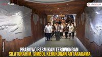 VIDEO: Prabowo Resmikan Terowongan Silaturahim, Simbol Kerukunan Antaragama