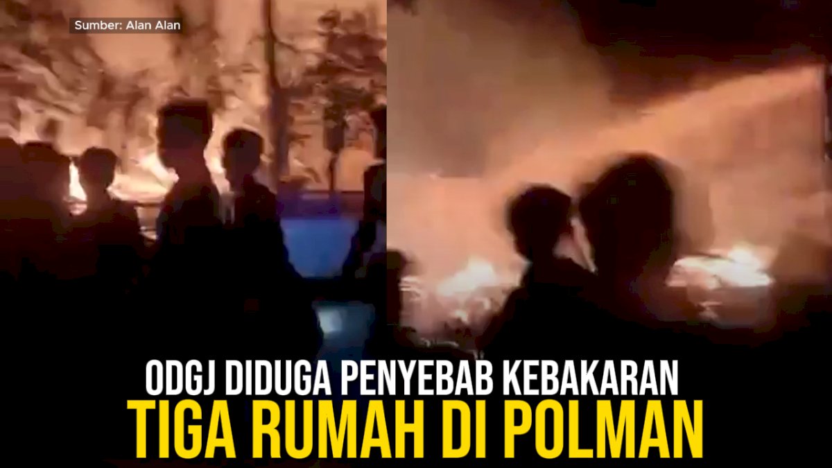 VIDEO: ODGJ Diduga Penyebab Kebakaran Tiga Rumah di Polman
