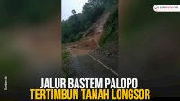 VIDEO: Jalur Bastem Palopo Tertimbun Tanah Longsor
