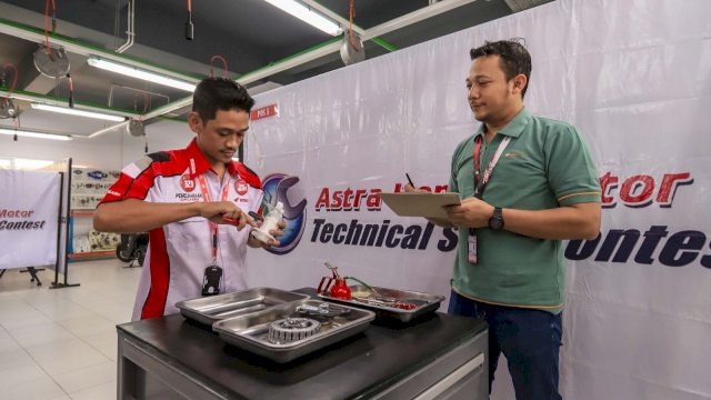 Salah satu teknisi AHM yang menjadi wakil ikut di AOC 2024. Foto: Istimewa. 