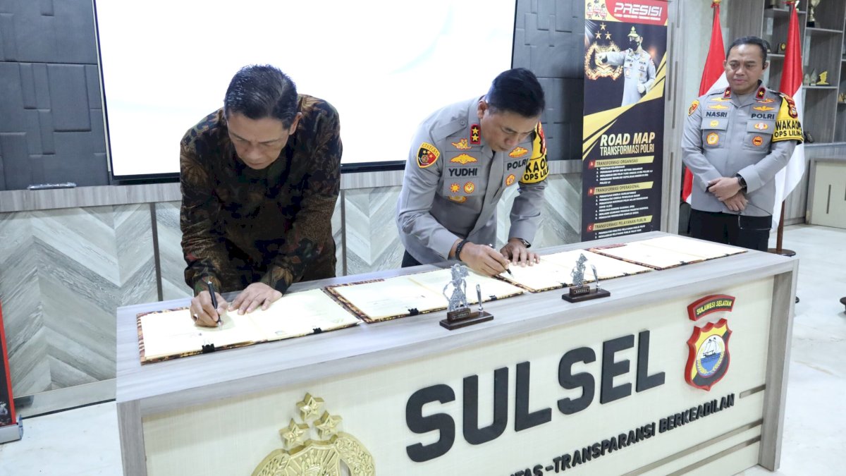 PT Masmindo Dwi Area dan Polda Sulsel Teken Nota Kesepahaman Perkuat Penegakan Hukum Area Operasional
