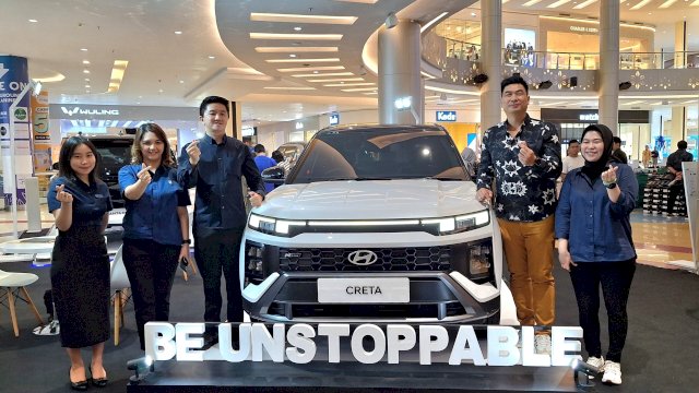 Peluncuran new Creta N Line di TSM Makassar. Foto: Sri Wahyu Diastuti / Sulselsatu.com.