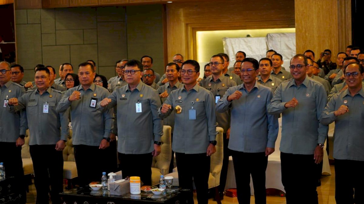 Kanwil Kemenkum Sulsel Ikuti Pencanangan Zona Integritas dan Transformasi Digital