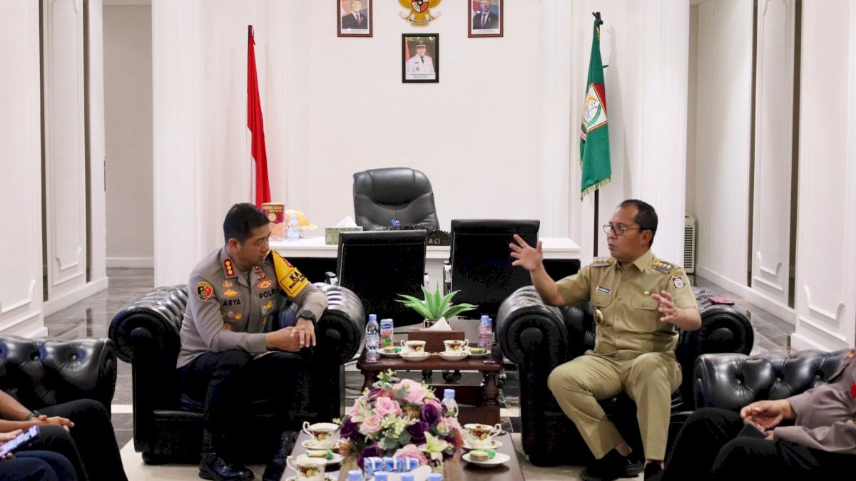 Terima Kunjungan Kapolrestabes Makassar yang Baru, Danny Siap Kolaborasi 24 Jam