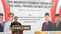 Jufri Rahman Dampingi Sekjen Kemensos Buka Forum OPD Dinsos se-Sulsel