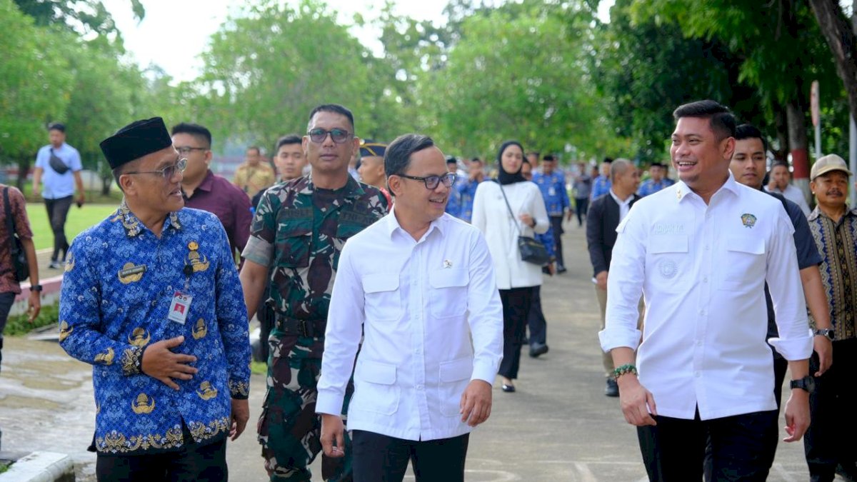 Bupati Gowa Sambut Kunjungan  Wamendagri Bima Arya Sugiarto