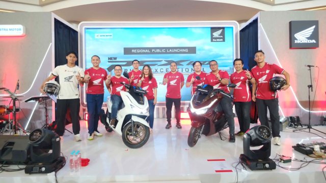 Launching New Honda PCX160 di TSM Makassar. Foto: Istimewa.