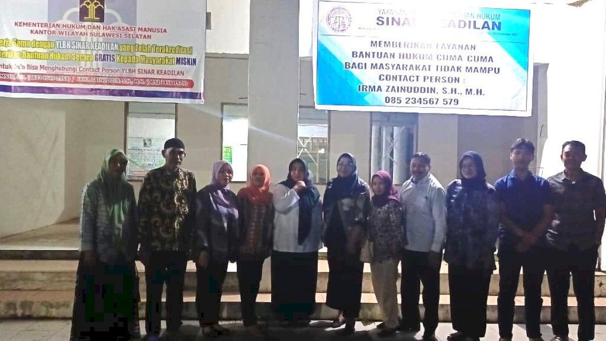 Kanwil Kemenkum Sulsel Monitoring YLBH Sinar Keadilan Bulukumba