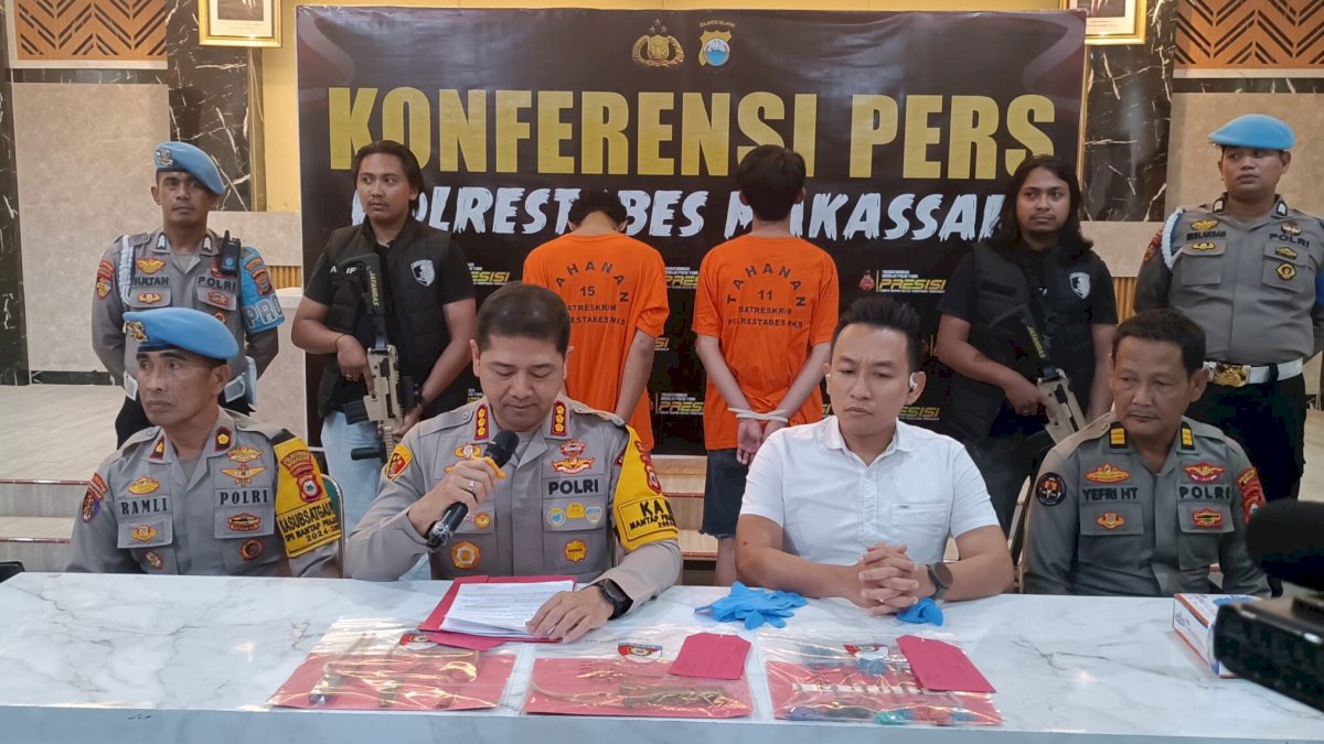 Tawuran Antar Geng Motor di Makassar, Enam Remaja Diamankan Polisi