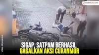 VIDEO: Sigap, Satpam Berhasil Gagalkan Aksi Curanmor