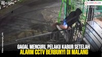 VIDEO: Gagal Mencuri, Pelaku Kabur Setelah Alarm CCTV Berbunyi di Malang