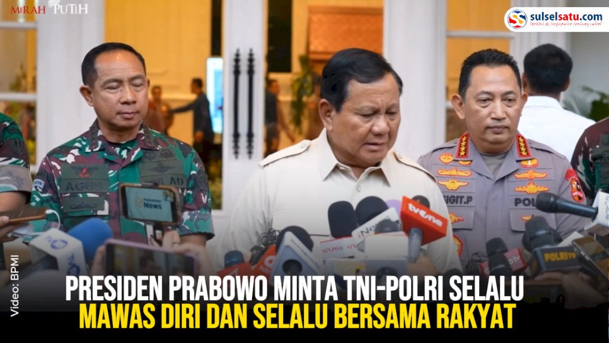 VIDEO: Presiden Prabowo Minta TNI-Polri Selalu Mawas Diri dan Selalu Bersama Rakyat