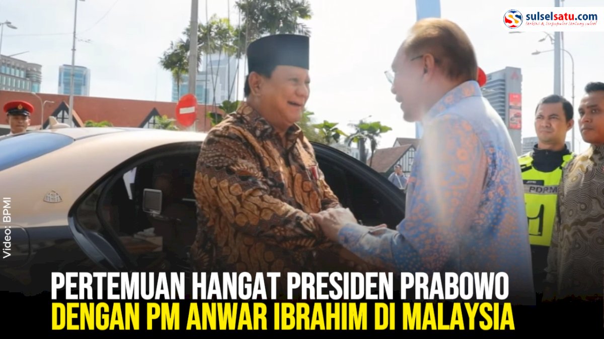 VIDEO: Pertemuan Hangat Presiden Prabowo dengan PM Anwar Ibrahim di Malaysia