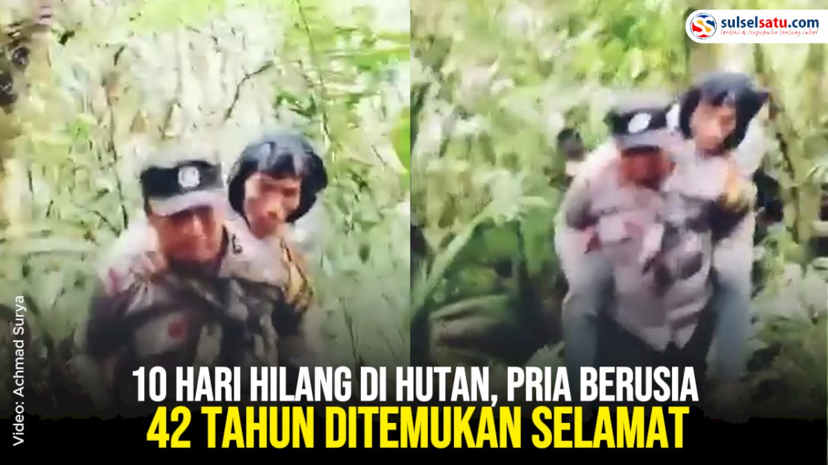 VIDEO: 10 Hari Hilang di Hutan Seko, Pria Berusia 42 Tahun Ditemukan Selamat