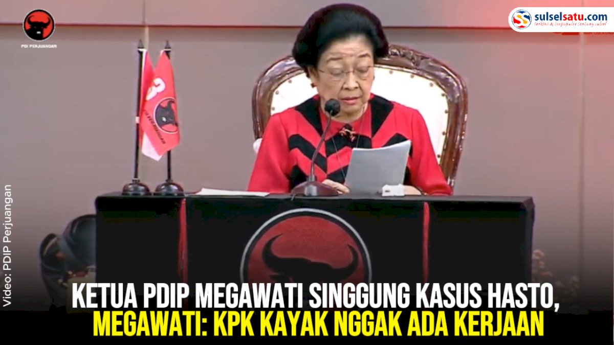 VIDEO: Ketua PDIP Megawati Singgung Kasus Hasto, Megawati: KPK Kayak Nggak Ada Kerjaan