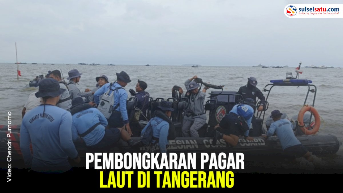 VIDEO: Pembongkaran Pagar Laut di Tangerang