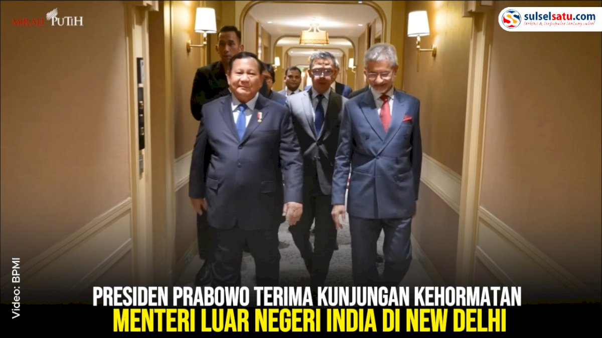 VIDEO: Presiden Prabowo Terima Kunjungan Kehormatan Menteri Luar Negeri India di New Delhi