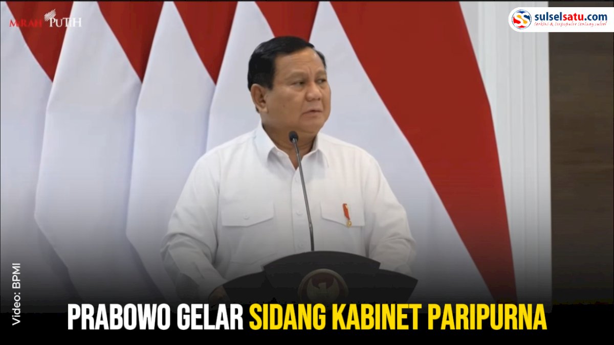 VIDEO: Prabowo Gelar Sidang Kabinet Paripurna