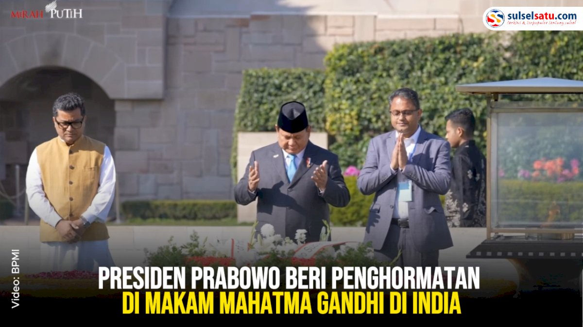 VIDEO: Presiden Prabowo Beri Penghormatan di Makam Mahatma Gandhi di India